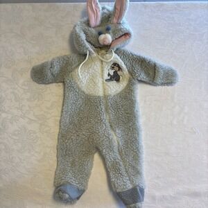 Vintage 60s 70s Sears Snow Suit Infant Hoodie RARE Bunny Walt Disney Thumper